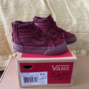 Used like new high top zip vans